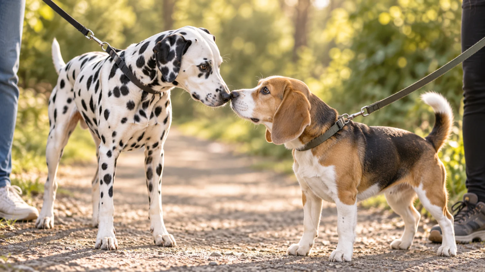 Hunden skäller på andra hundar: så tränar du hundmöten med en reaktiv hund