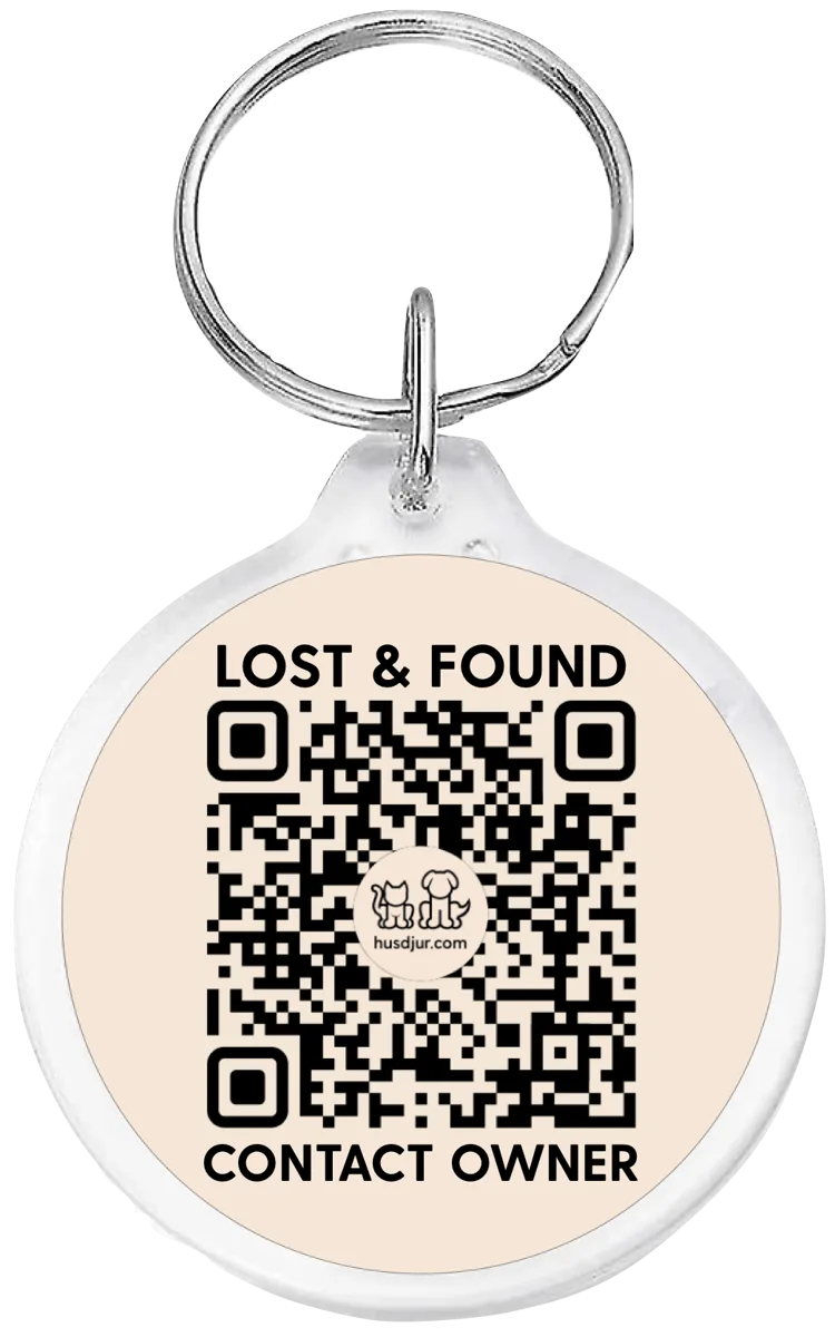 Pet tag från husdjur.com med QR-kod