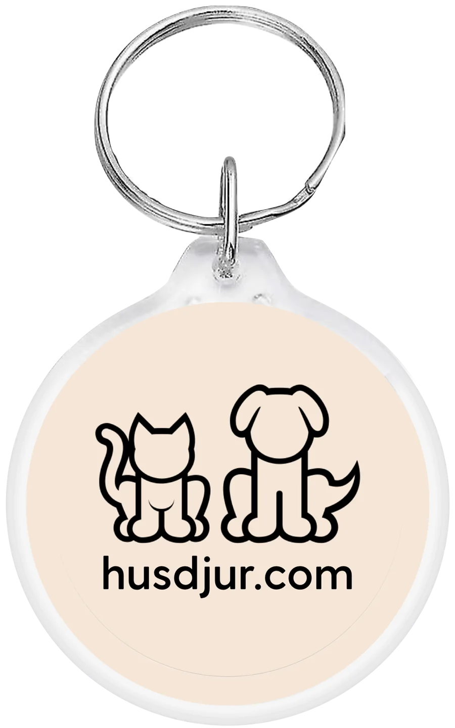 Pet tag från husdjur.com – akrylbricka med nyckelring